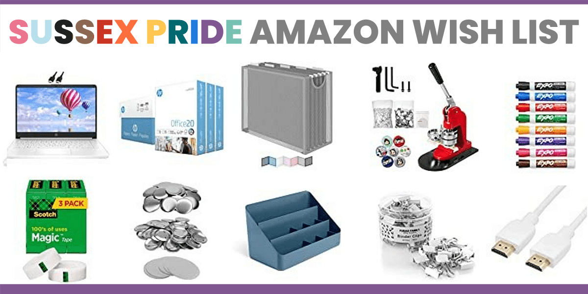 Sussex Pride Amazon Wish List